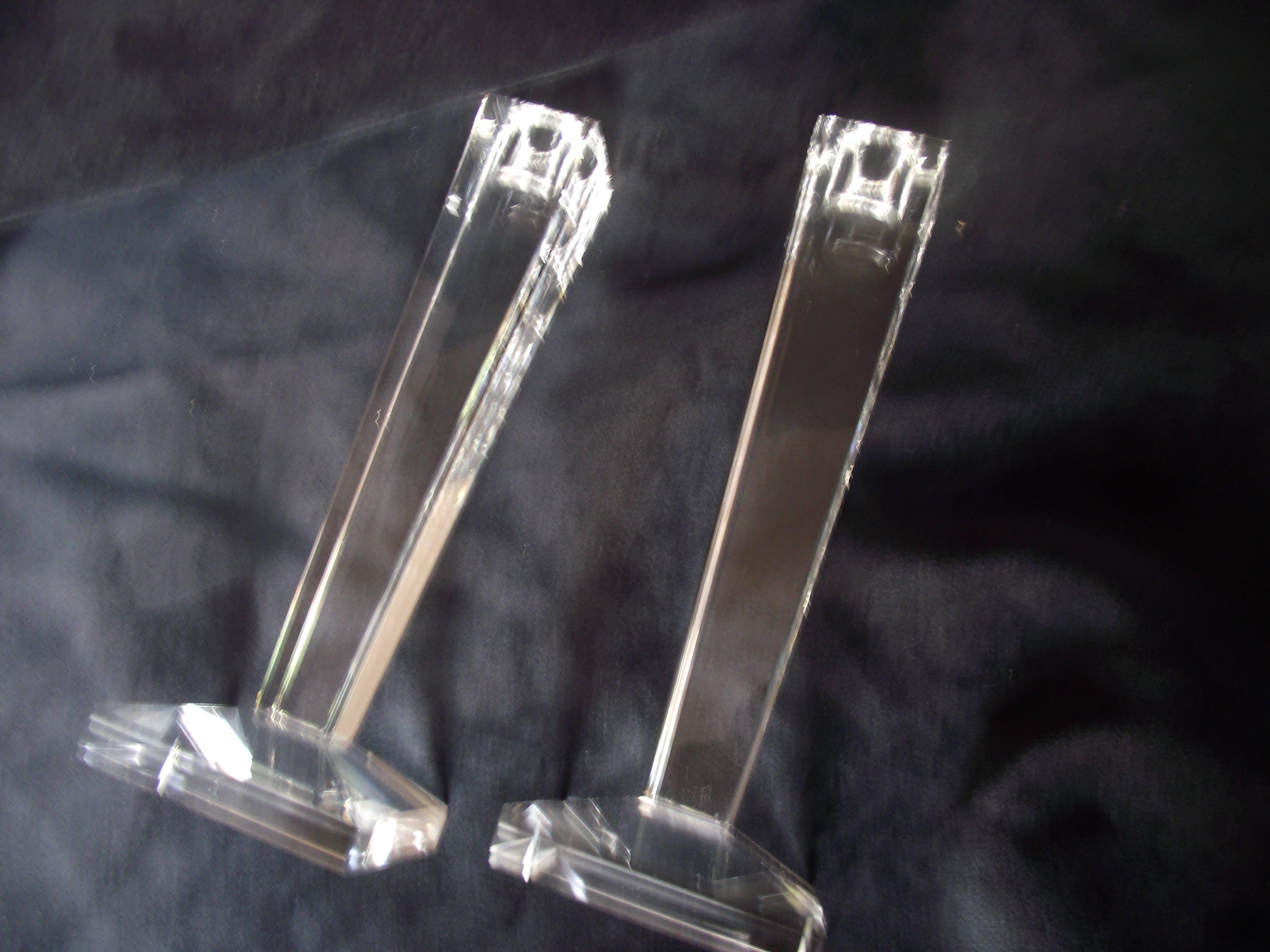 oleg cassini crystal candle holders