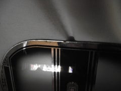 Art Deco Tray in Black and Silver Mirror Decoration