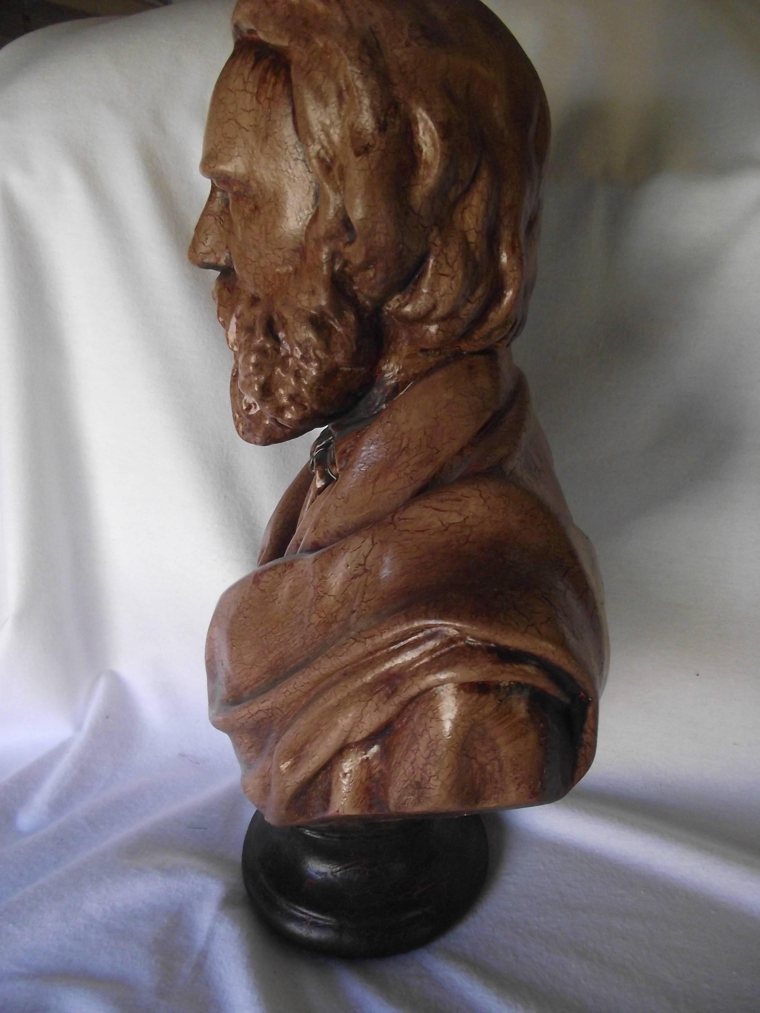 Early Victorian Bust of Longfellow For Sale