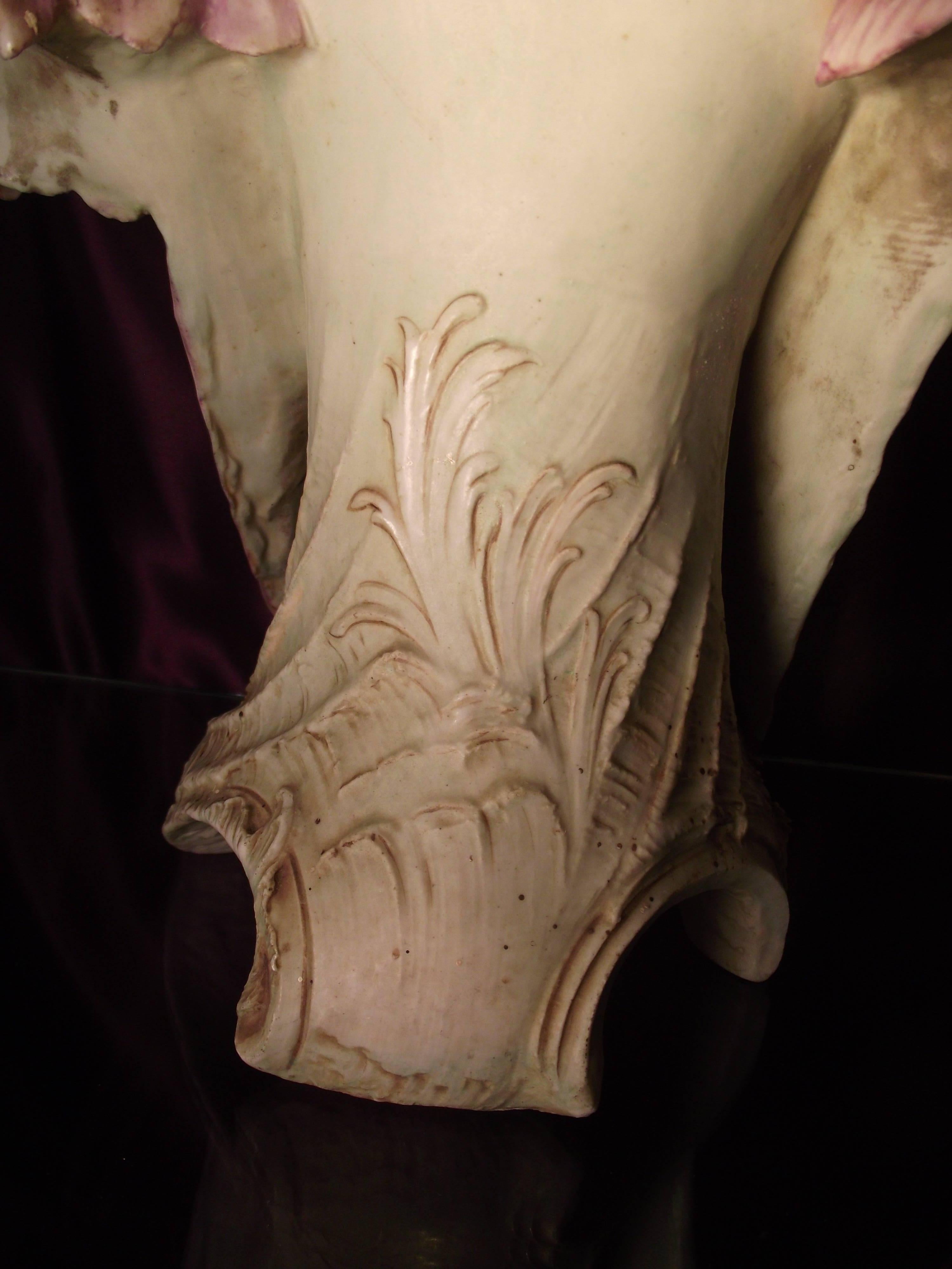 Antique Terplitz Porcelain  Bust, Austrian Porcelain Lady Bust For Sale 2