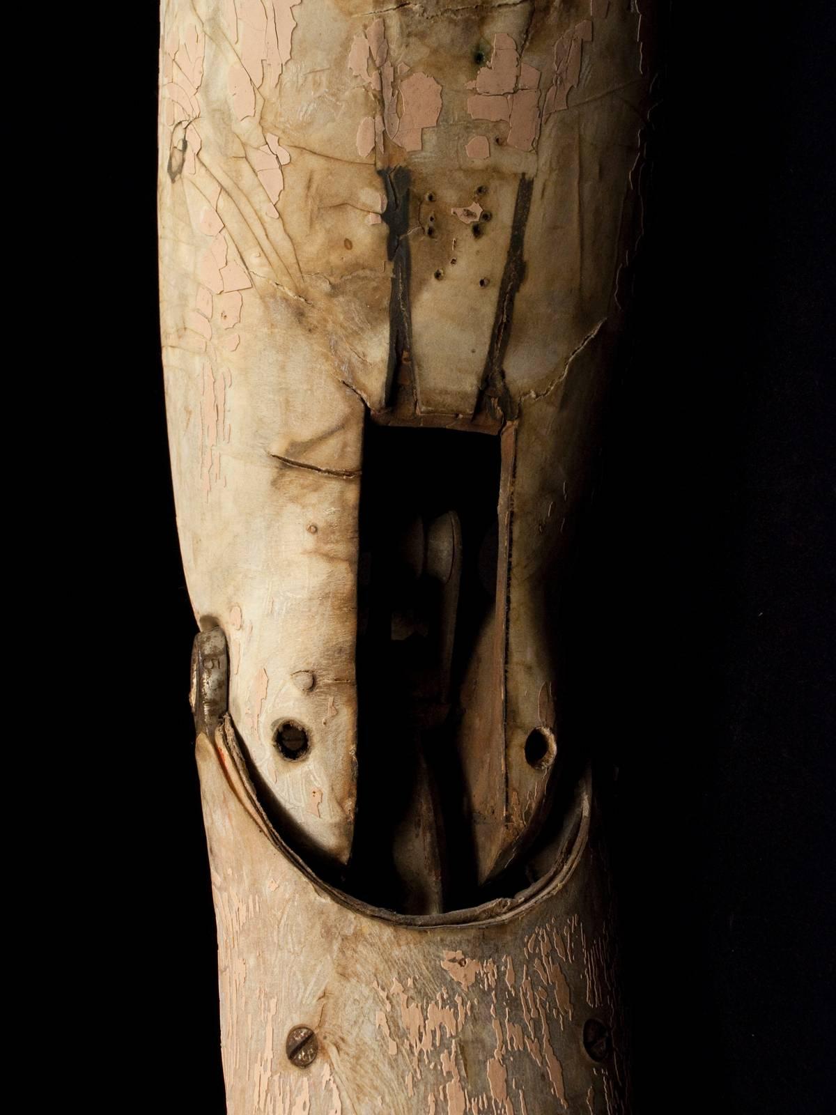 wood prosthetic leg