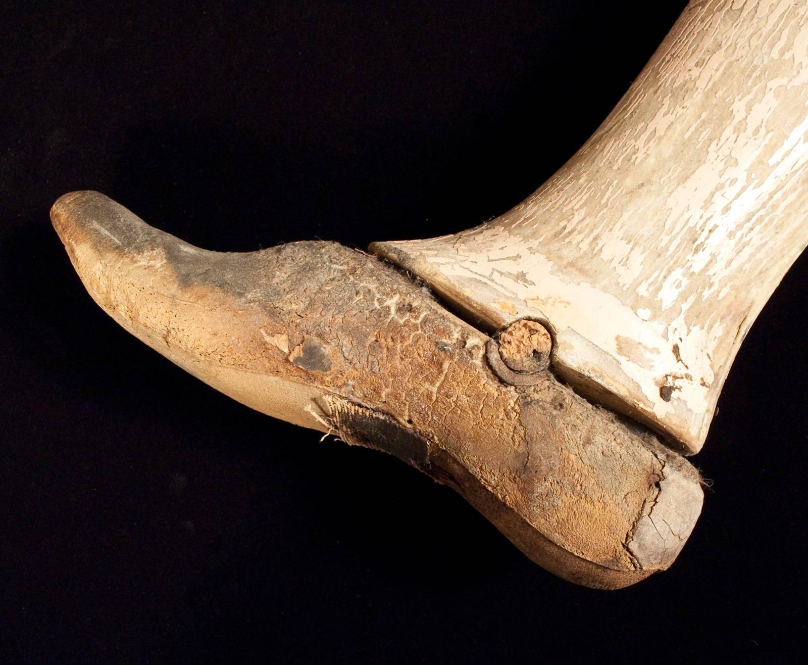 wooden leg prosthetic