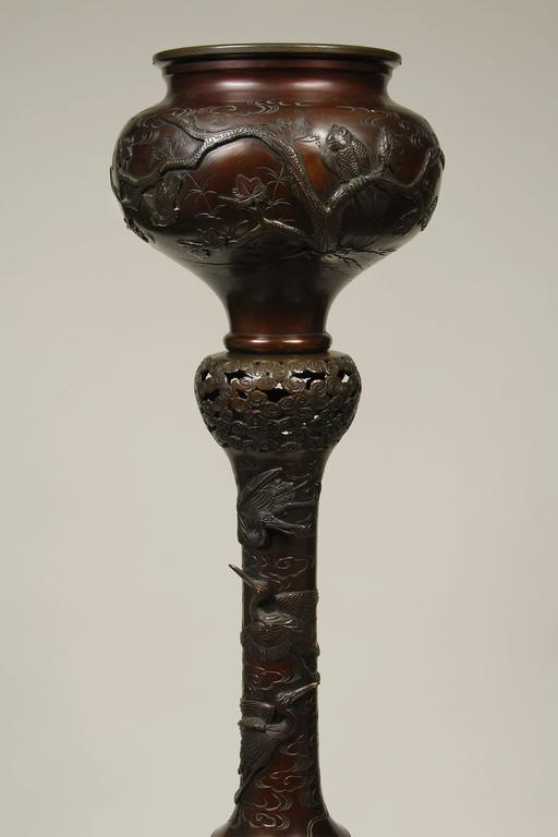 19th Century Antique Japanese Meiji Bronze Floor Lamp For Sale at 1stDibs | antique  japanese bronze lamp, meiji lamp, antique japanese lamp