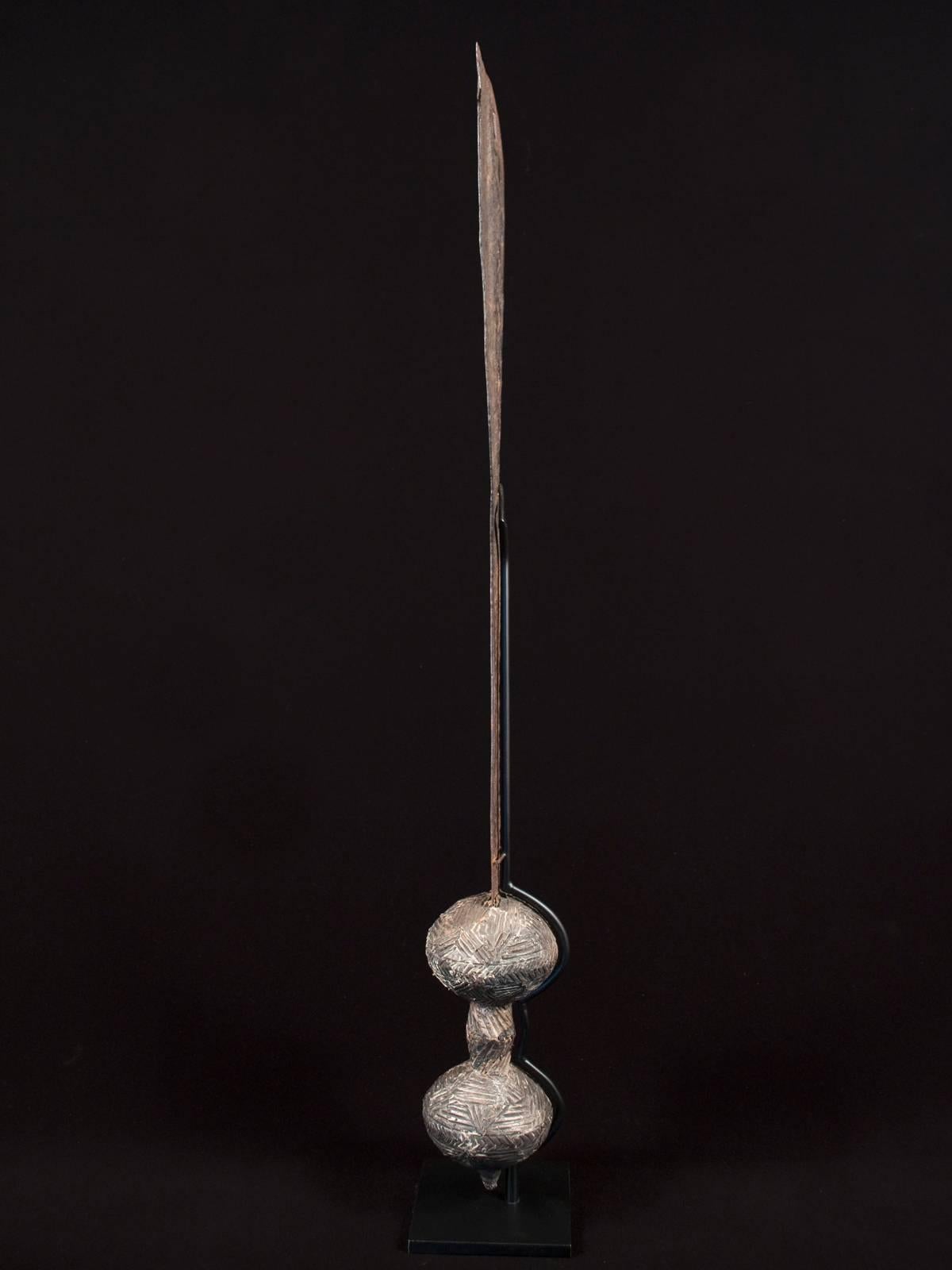 Carved Late 19th-Early 20th Century Tribal Ritual Scepter, Ashanti People of Ghana
