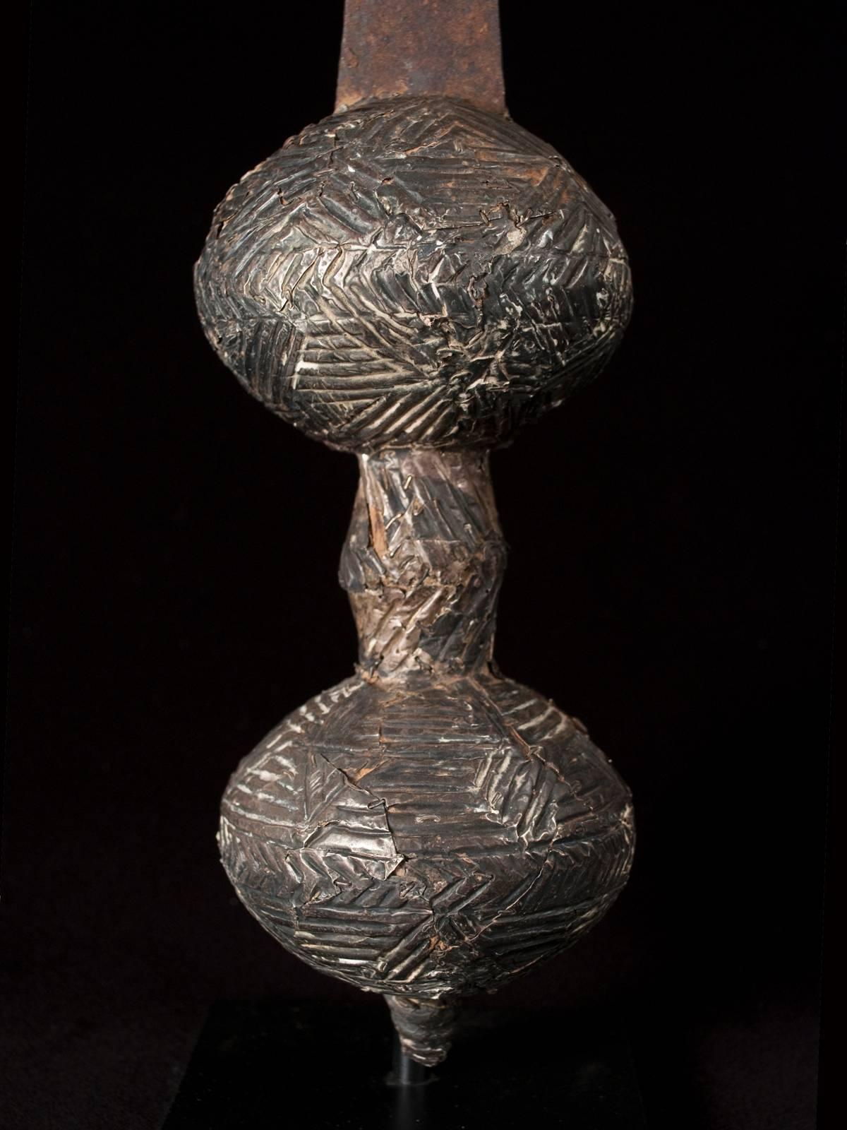 Aluminum Late 19th-Early 20th Century Tribal Ritual Scepter, Ashanti People of Ghana
