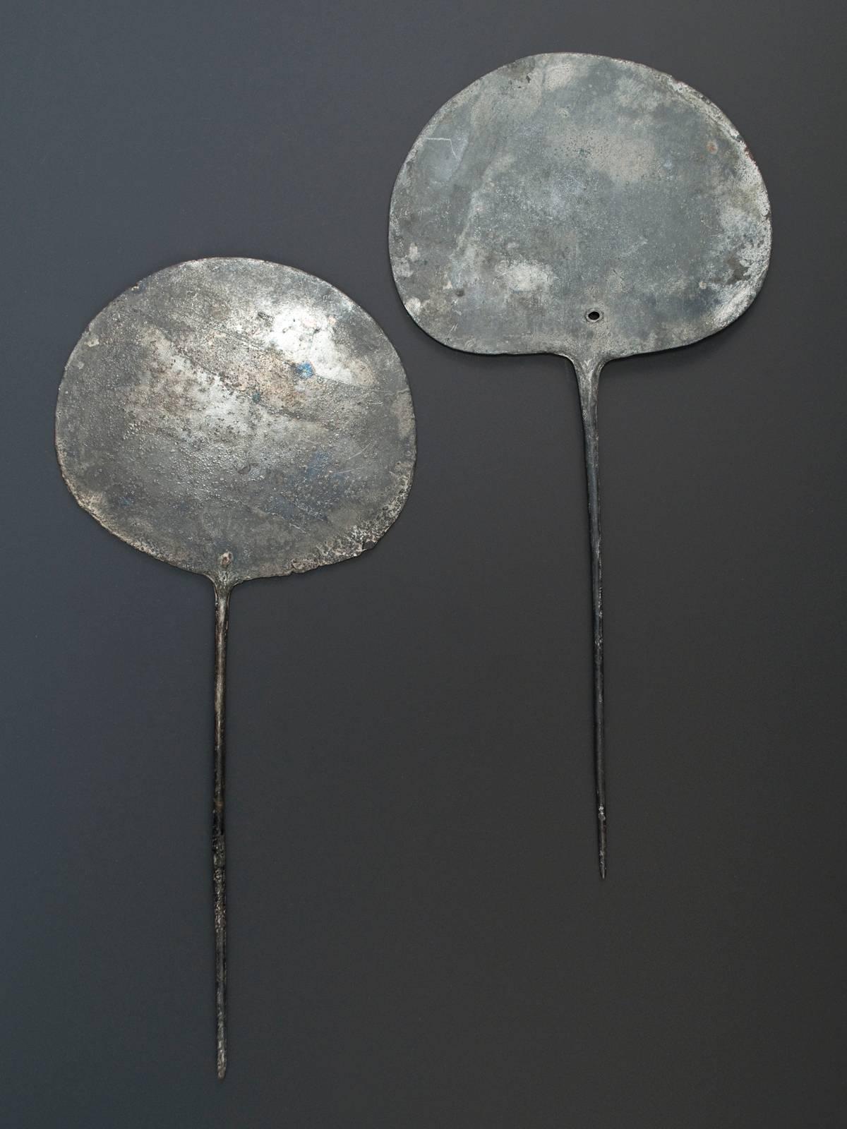 Peruvian 8th-11th Century Silver Tupos 'Shawl Pins' Inca Culture, Peru