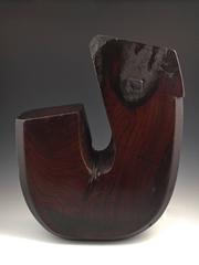 Meiji Period Keyaki Elm Wood Jizai Hearth Hook, Japan