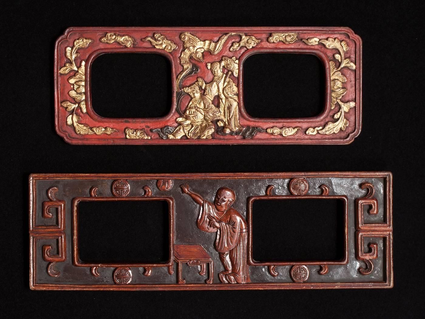 Chinoiserie Early 20th Century Opera Handcuffs, China