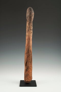 19th Century Tribal Carved Wood Phallus, Fon Tribe, Togo or Benin
