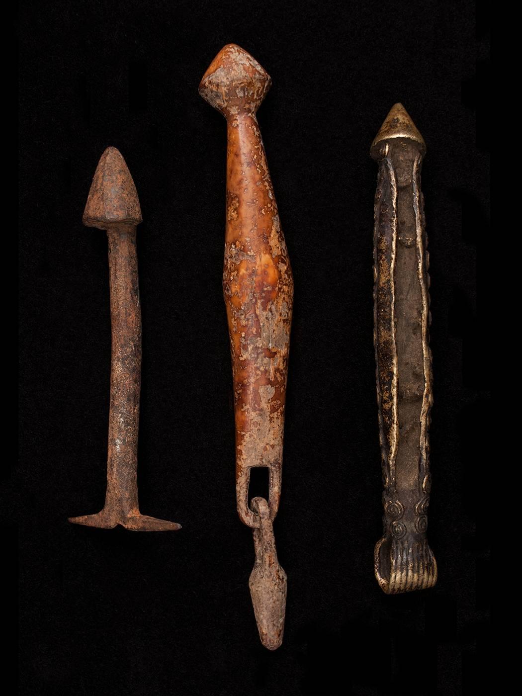 Offered by Zena Kruzick
Early 20th century tribal phallic amulets, Burkina Faso

Measures: 6