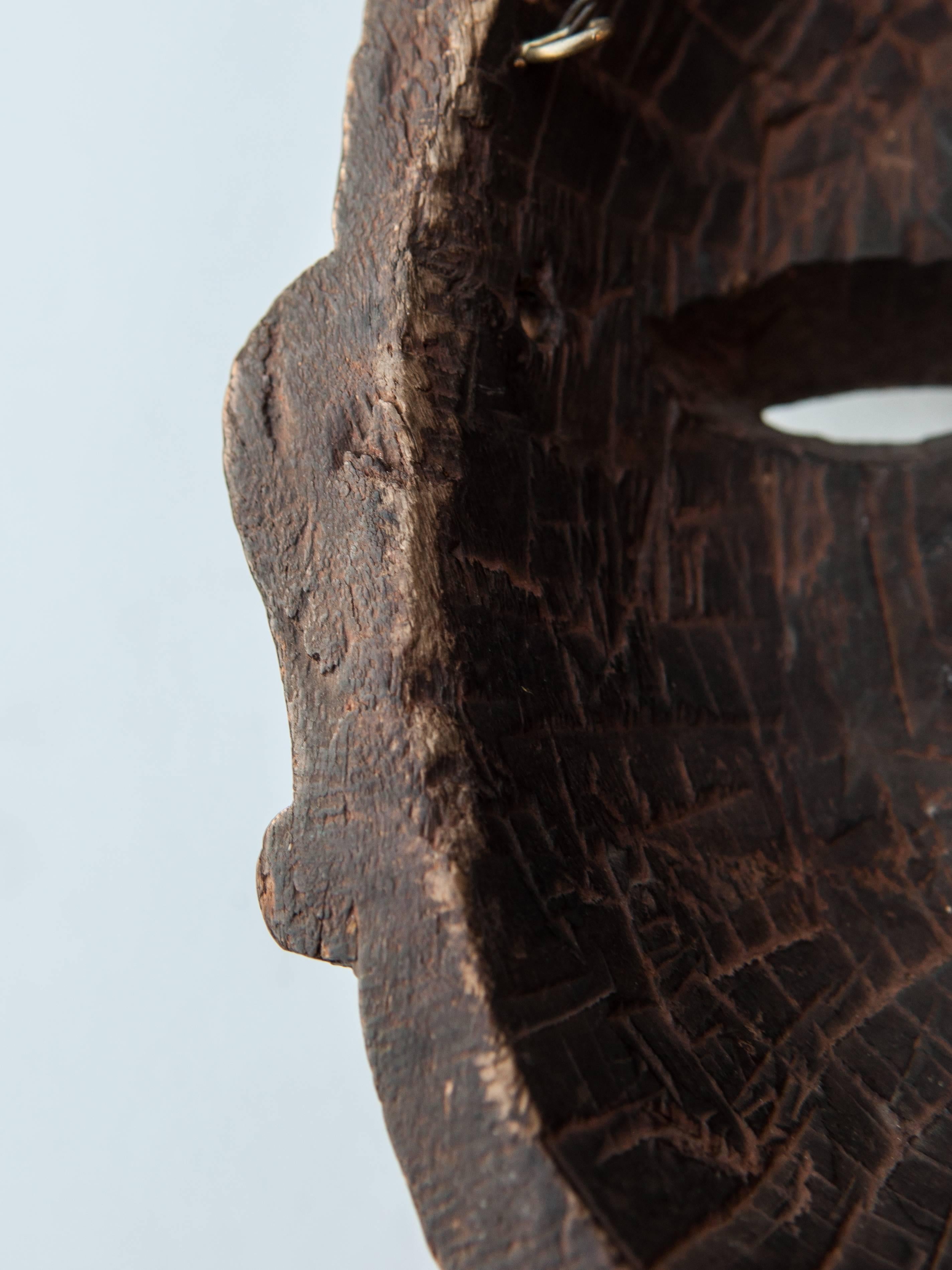 Wooden Mask, Tharu of Nepal, Early 20th Century 1