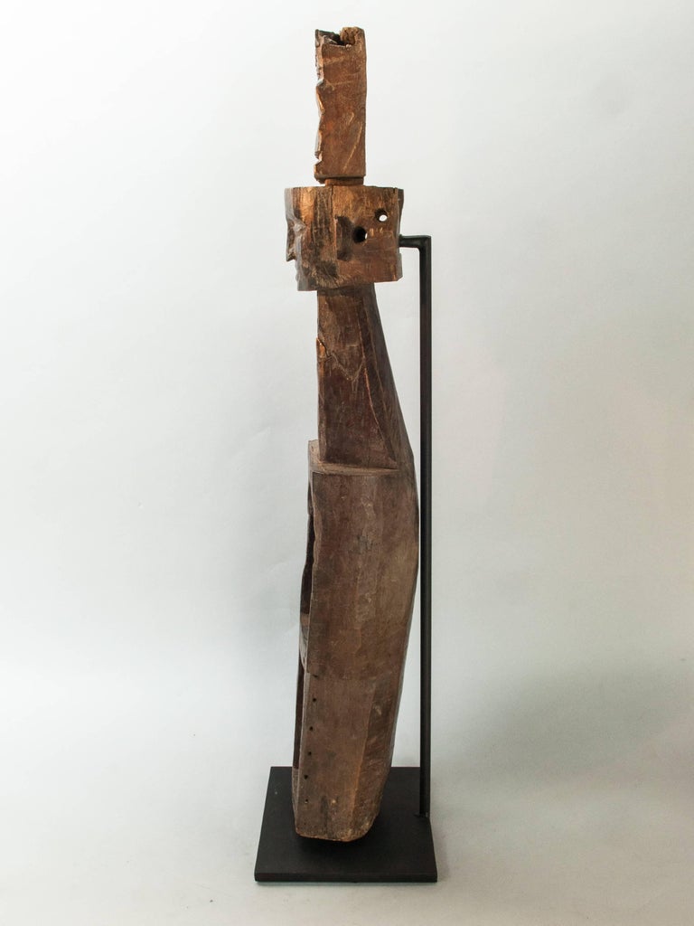 Tribal Hand Carved Lute or Sarangi, the Santal of North India, Mid20th