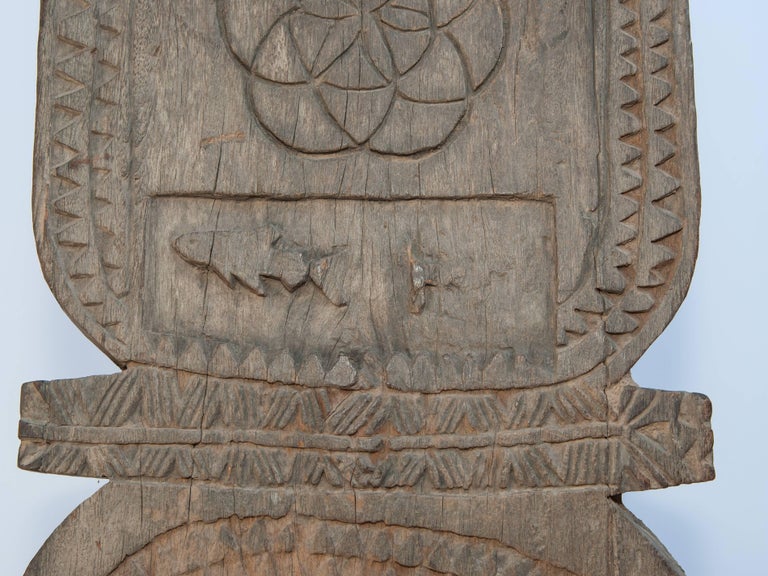 Tribal Ritual Binding Posts Tribal Marking Post from the Tharu of Nepal, Mid-20th Century with a ...