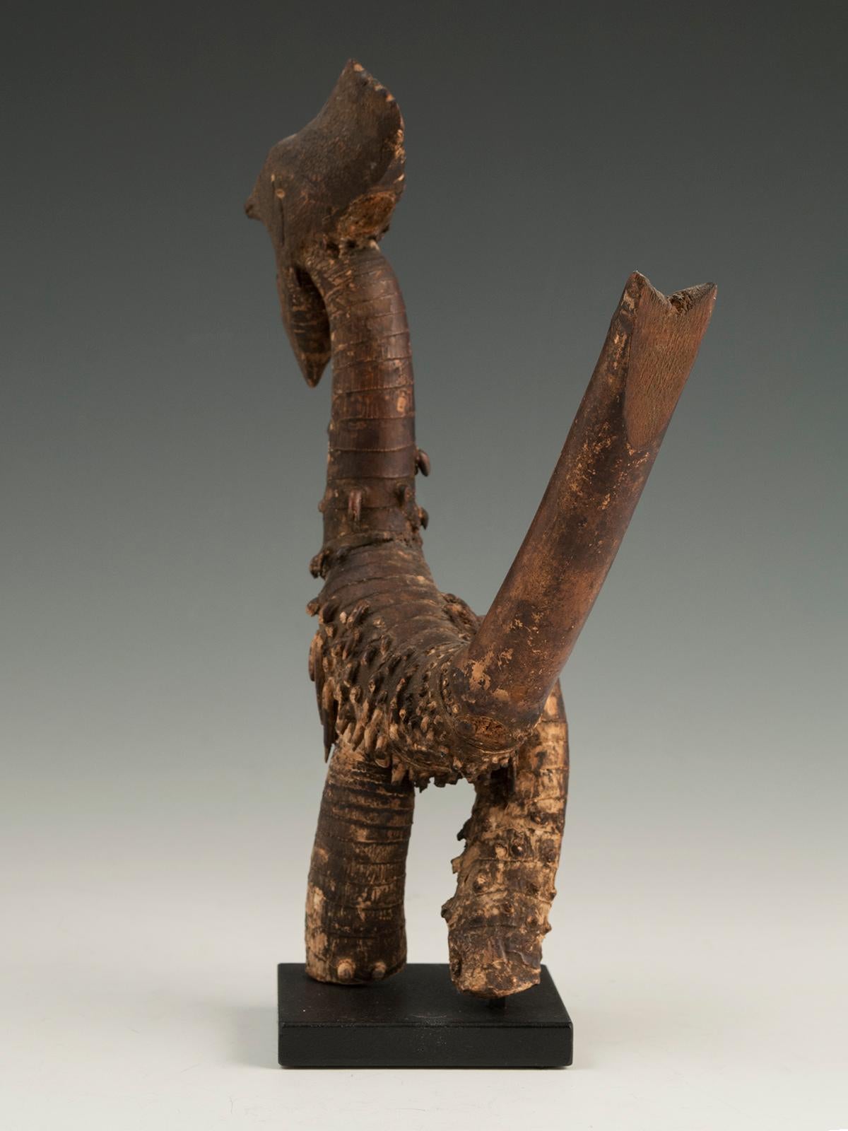 Tribal Early to Mid-20th Century Bamboo Rooster Effigy, Terai, Nepal For Sale