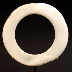 Early 20th Century Tribal Shell Currency Ring from Papua New Guinea