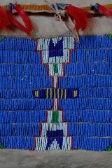 Late 19th Century Native American Tribal Beaded Leather Bag