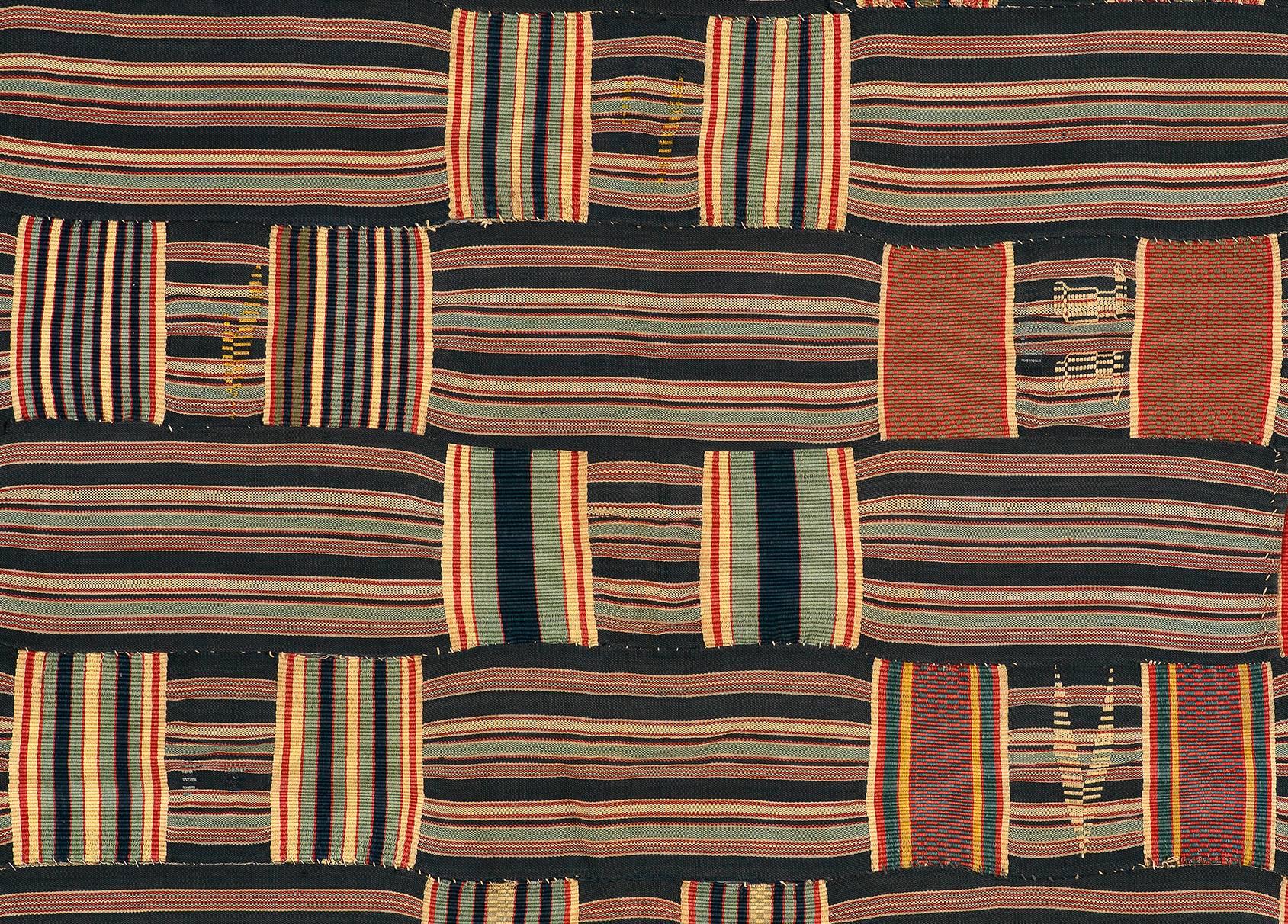 Tribal Early 20th Century Ewe Man's Prestige Cloth Ghana