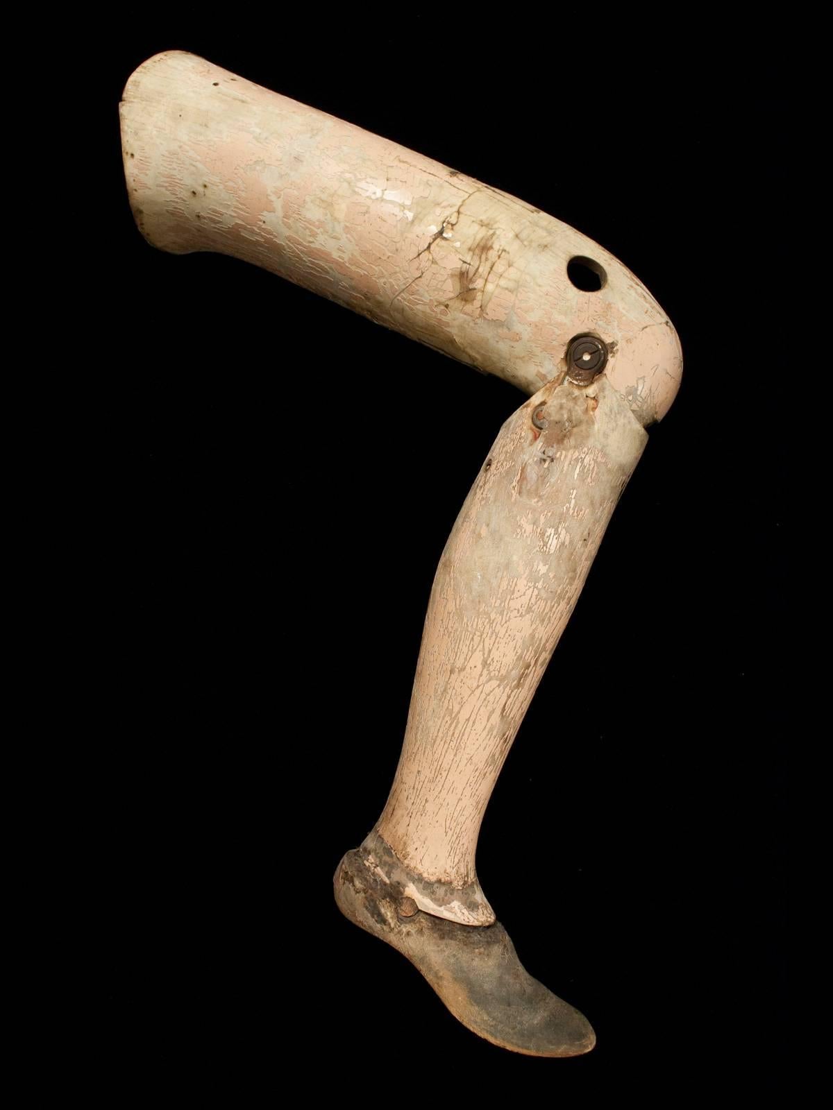 Rustic Late 19th Century Wooden Prosthetic Leg