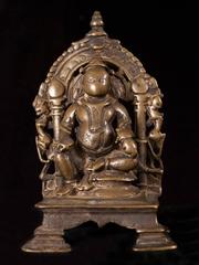 13th-16th Century Bronze Shrine for Kubera, the God of Riches from India