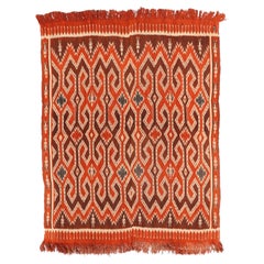 Vintage Traditional Tana Toraja Sekomandi Ikat Wall Hanging/Blanket. Sulawesi