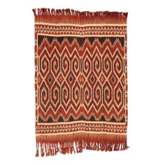 Vintage Traditional Tana Toraja Sekomandi Ikat Wall Hanging/Blanket. Sulawesi