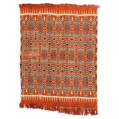 Vintage Traditional Tana Toraja Sekomandi Ikat Wall Hanging/Blanket. Sulawesi