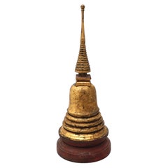 Antique Thai Reliquary Nirvana Chedi