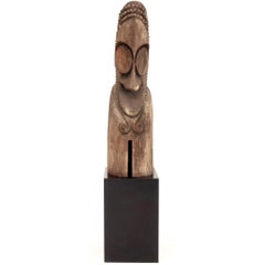 Vanuatu Carved Wood Tam-Tam Slit Drum Finial, Ambrym Island