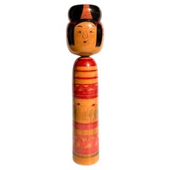 An Exceptionally Large Vintage Naruko Kokeshi by Hatsuki Sugawara