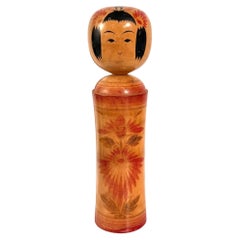 Große japanische Naruko-Kokeshi im Vintage-Stil von Masa Kumagai