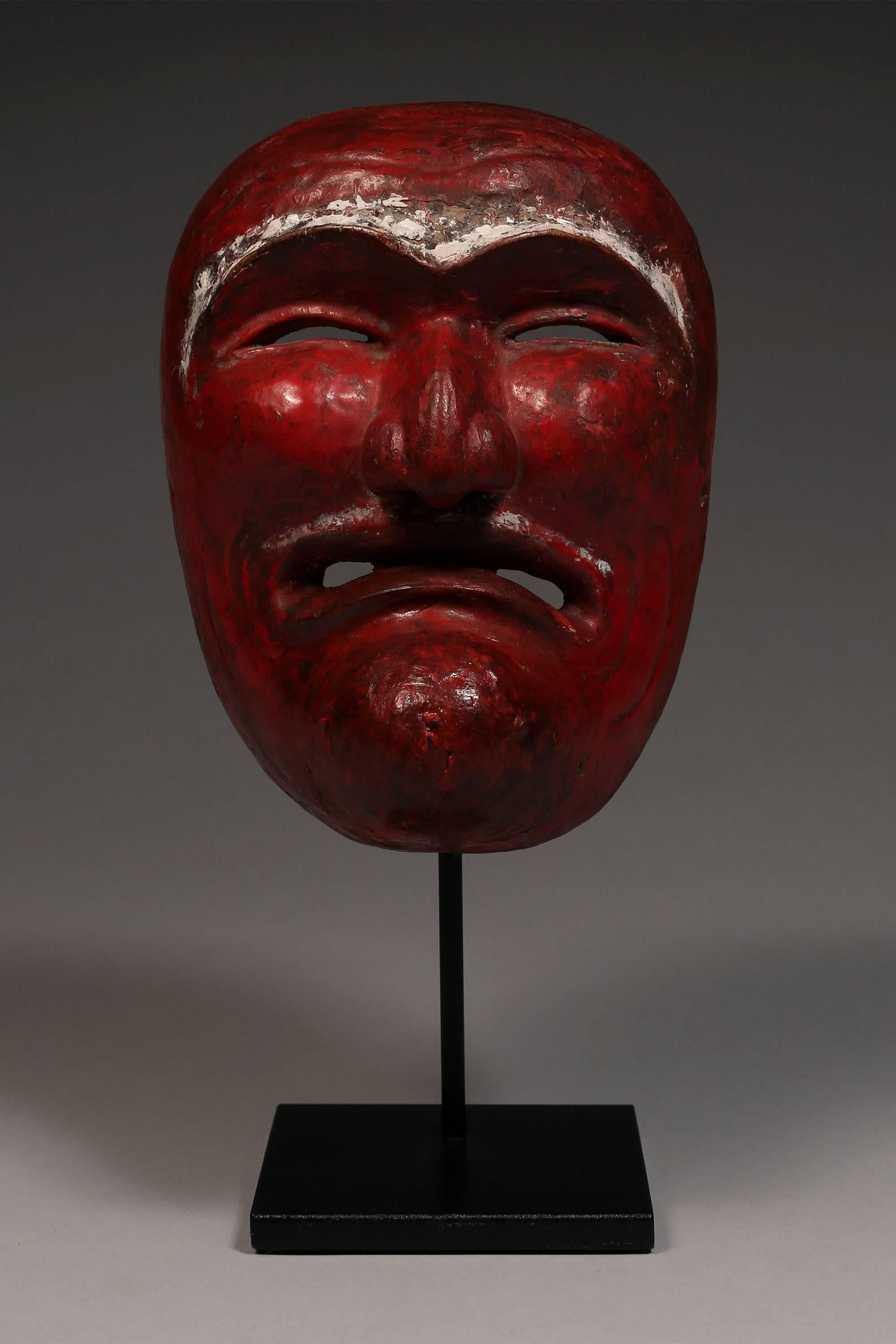 Early 20th century Noh mask Japan/Indonesia old man character

This striking mask is an excellent example of a Noh Theatre mask for the 