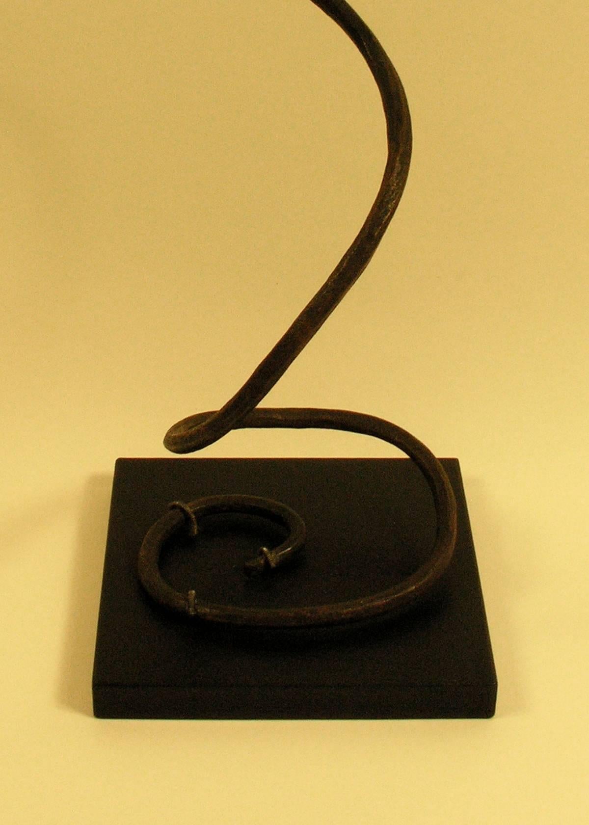 Other 19th or Early 20th Century Tribal Copper Snake Currency Sculpture Zaire Africa For Sale