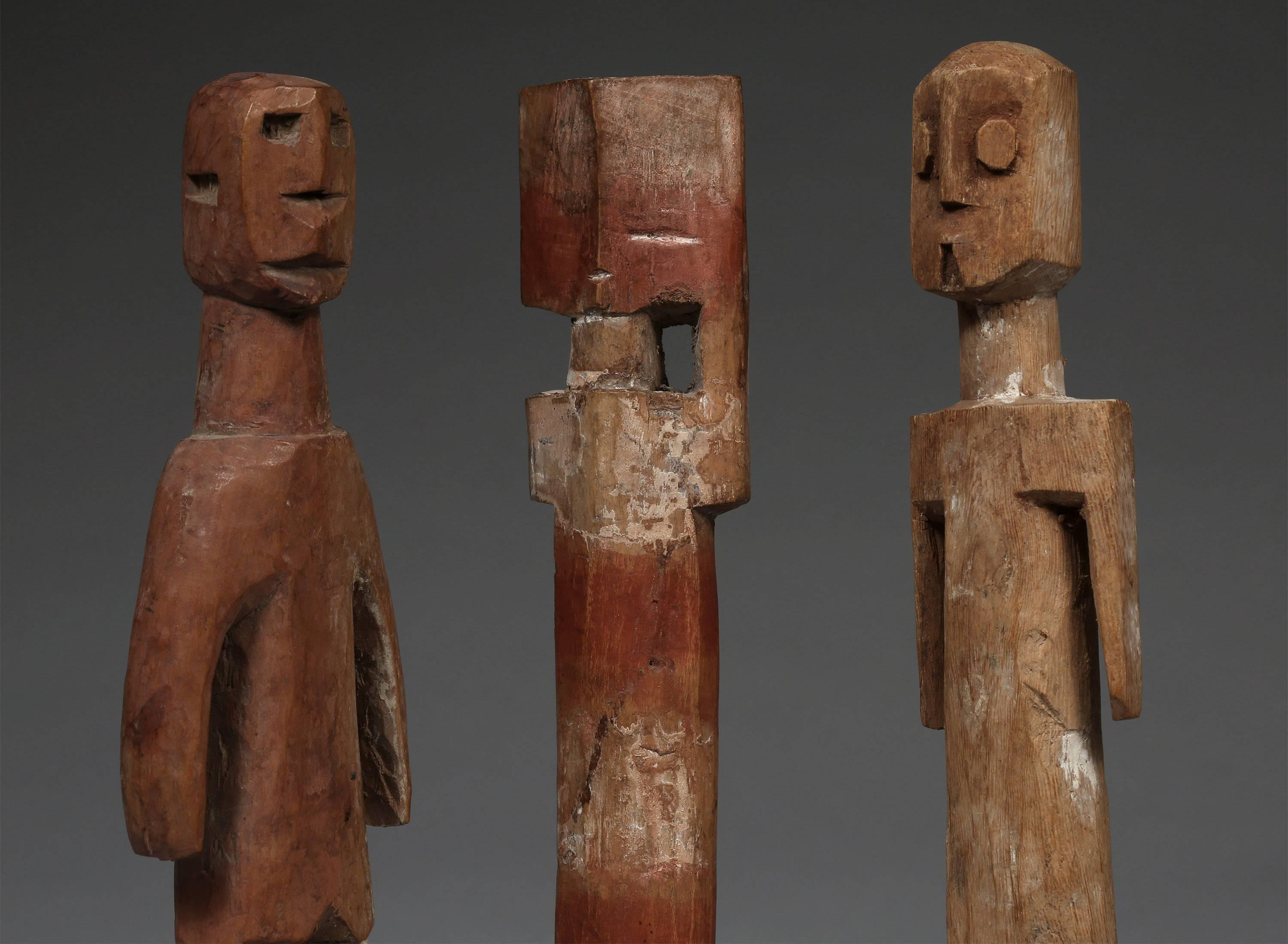 20th Century Collection of Doll like Ancestor Figures Adan Culture Ghana Africa In Good Condition In Point Richmond, CA
