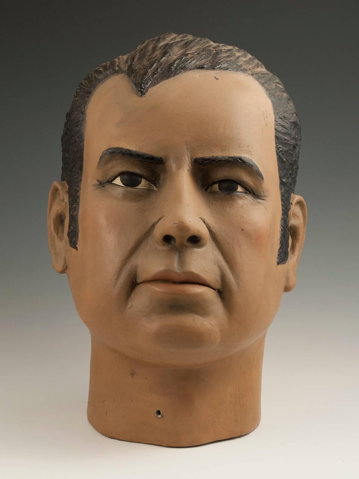 Offered by Zena Kruzick
Midcentury ceramic Folk Art bust of Writer Juan Rulfo (1917-1986) Mexico 

Juan Nepomuceno Carlos Pérez Rulfo Vizcaíno, aka Juan Rulfo, was a Mexican writer, screenwriter and photographer. This rare portrait bust was