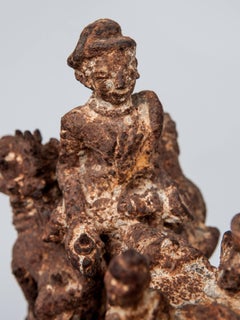 Cast Iron Temple Bell Holding Bracket from Burma, Late 19th-Early 20th Century