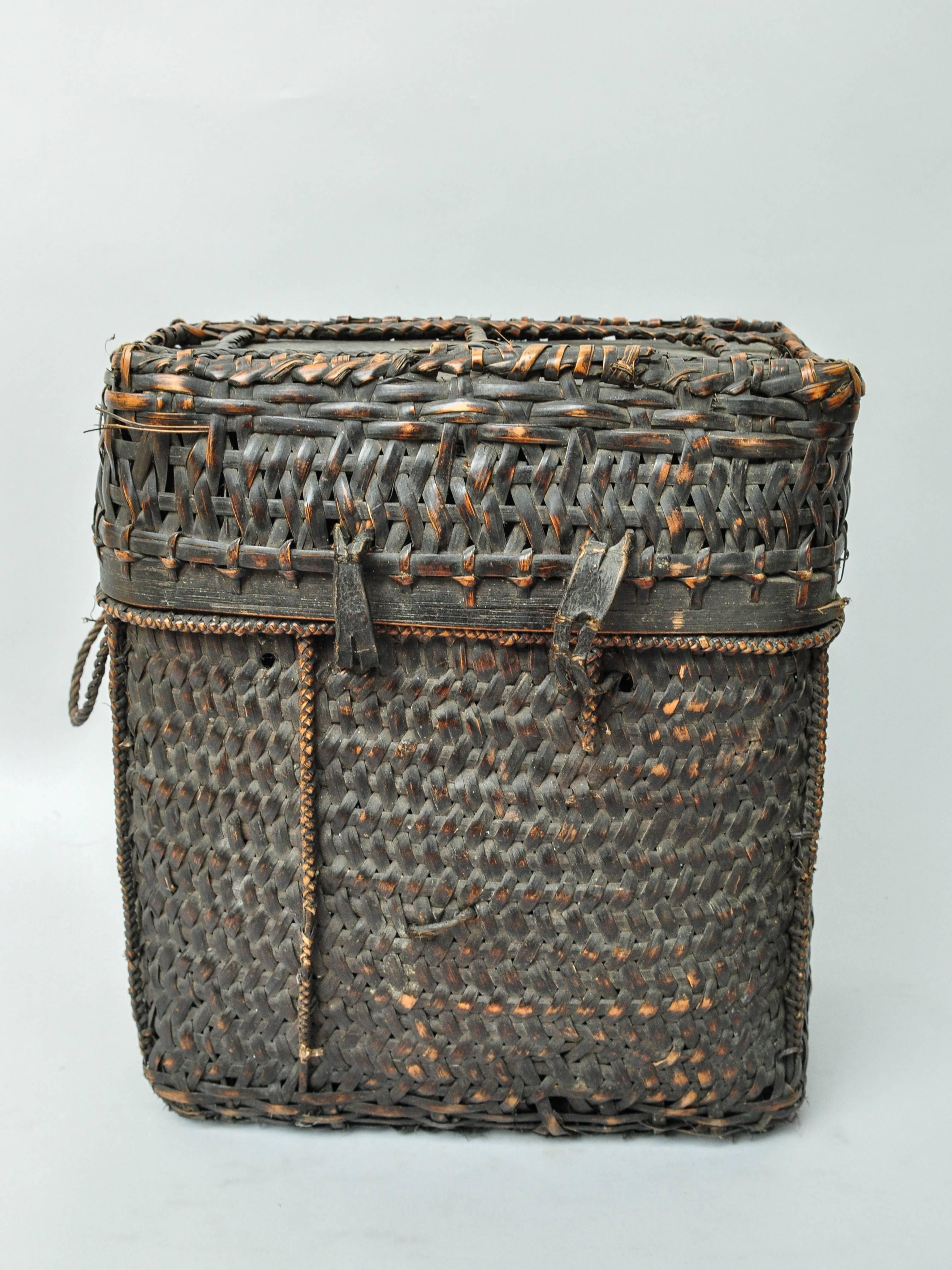 bamboo basket in bhutan