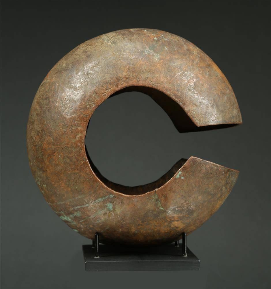 Hammered Solid Copper Early 20th Century Tribal Mbole Currency, Africa, Congo