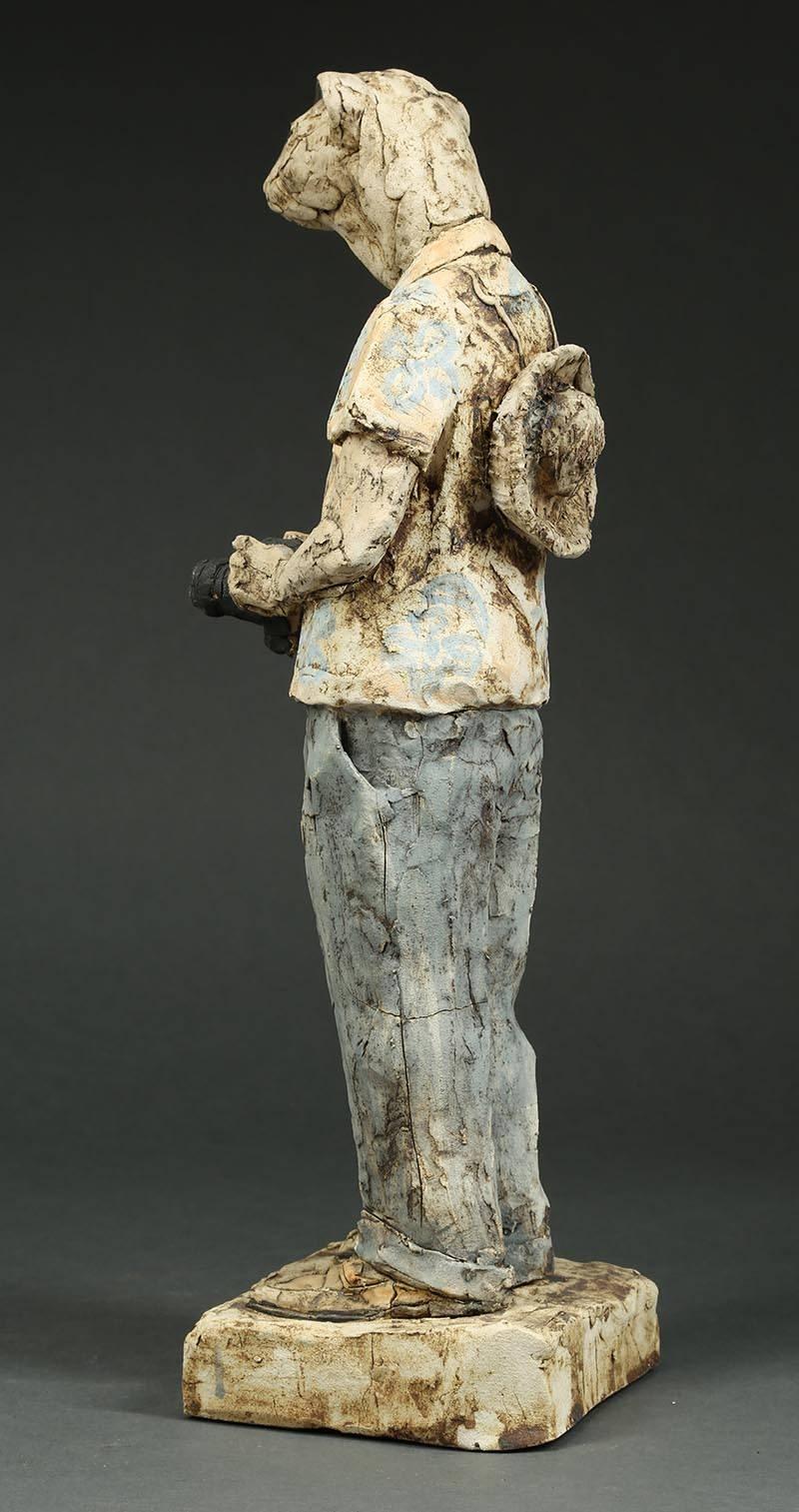 Contemporary Solid Ceramic Standing Figure 