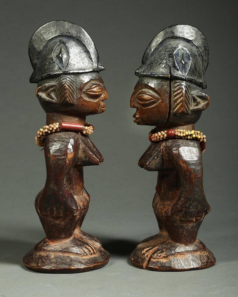 Pair of African Yoruba Ibeji 