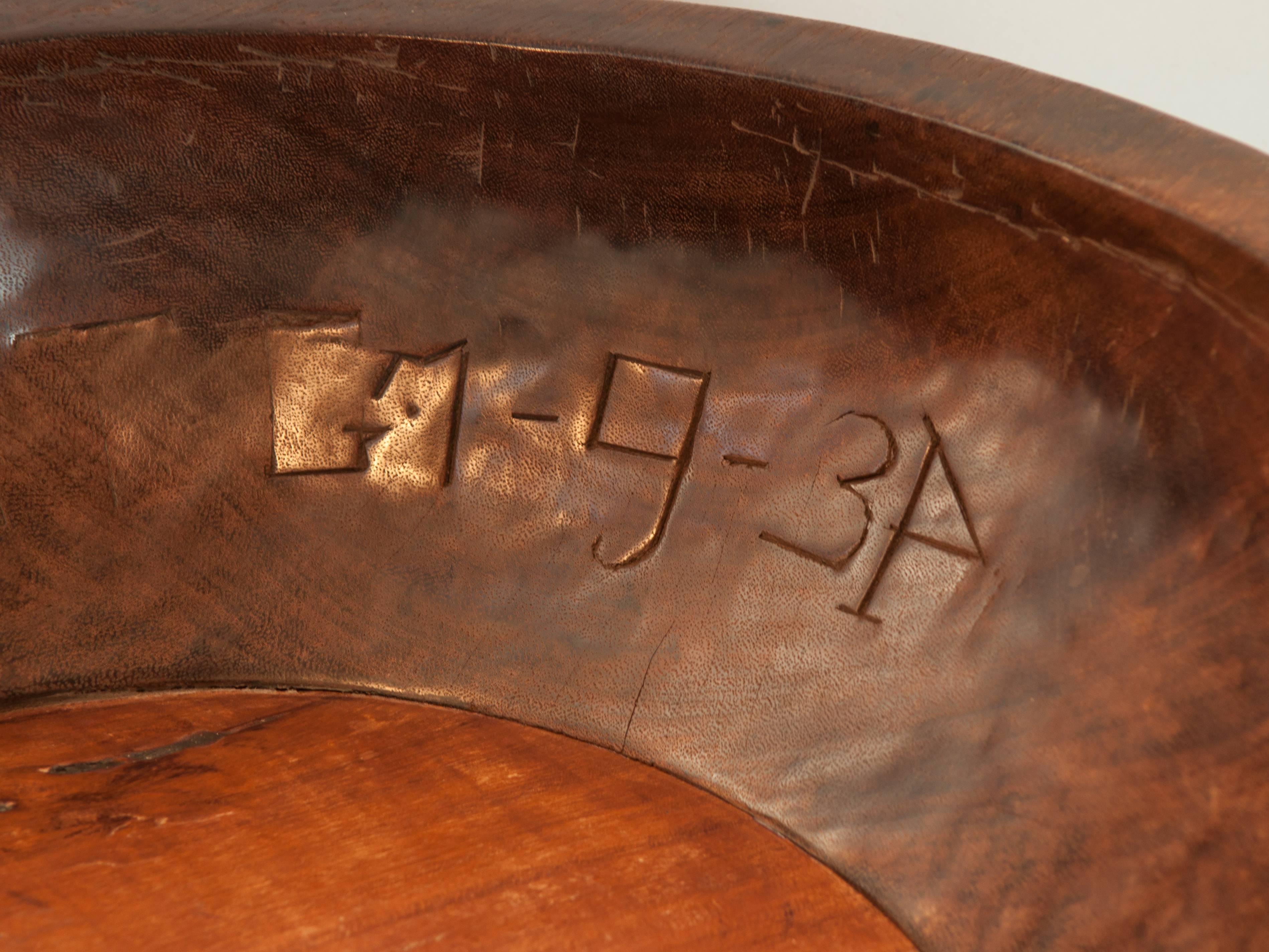 Other Large Merbau Wood Rebana Drum Bowl, Lampung, Sumatra Early-Mid 20th Century