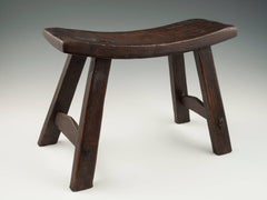 Small Mid-20th Century Tribal Wood Stool, China