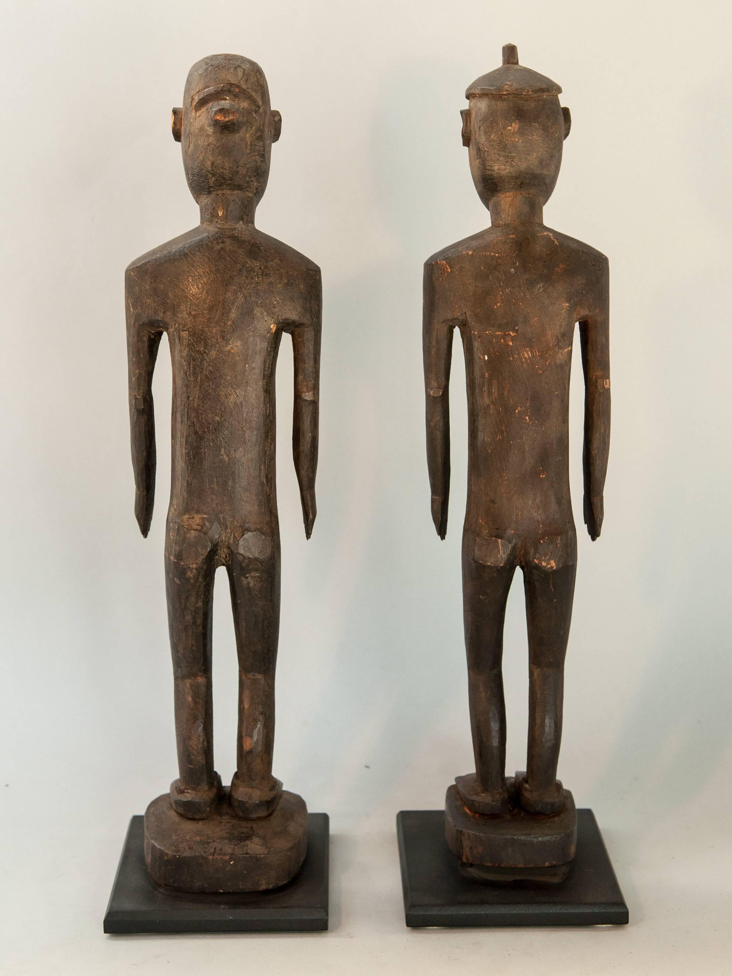 Mid-20th Century Tribal Ancestor Ana Deo Statues Lio-Ende, Central Flores. Mid-Late 20th Century