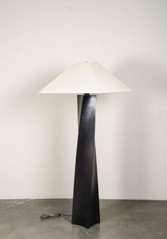 Helix Floor Lamp, Black Copper by Robert Kuo, Limited Edition