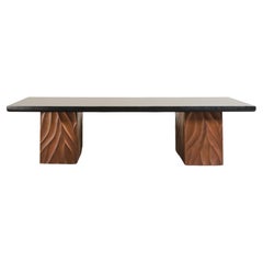 Za Xian Dining Table Base ‘Pair’, Antique Copper by Robert Kuo, Limited Edition