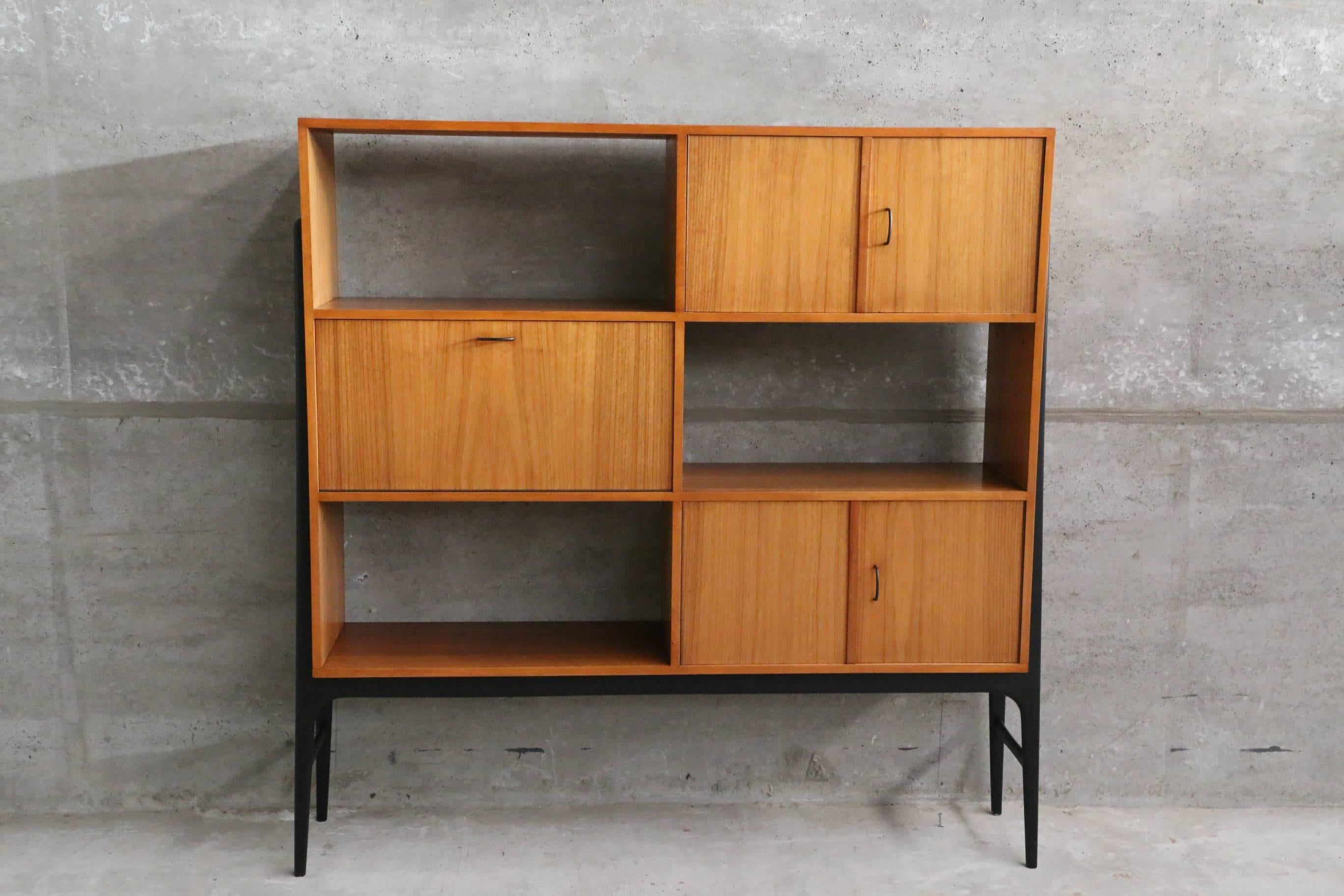 Rare Modernist Highboard by Belgian Architect and Designer Alfred Hendrickx 1