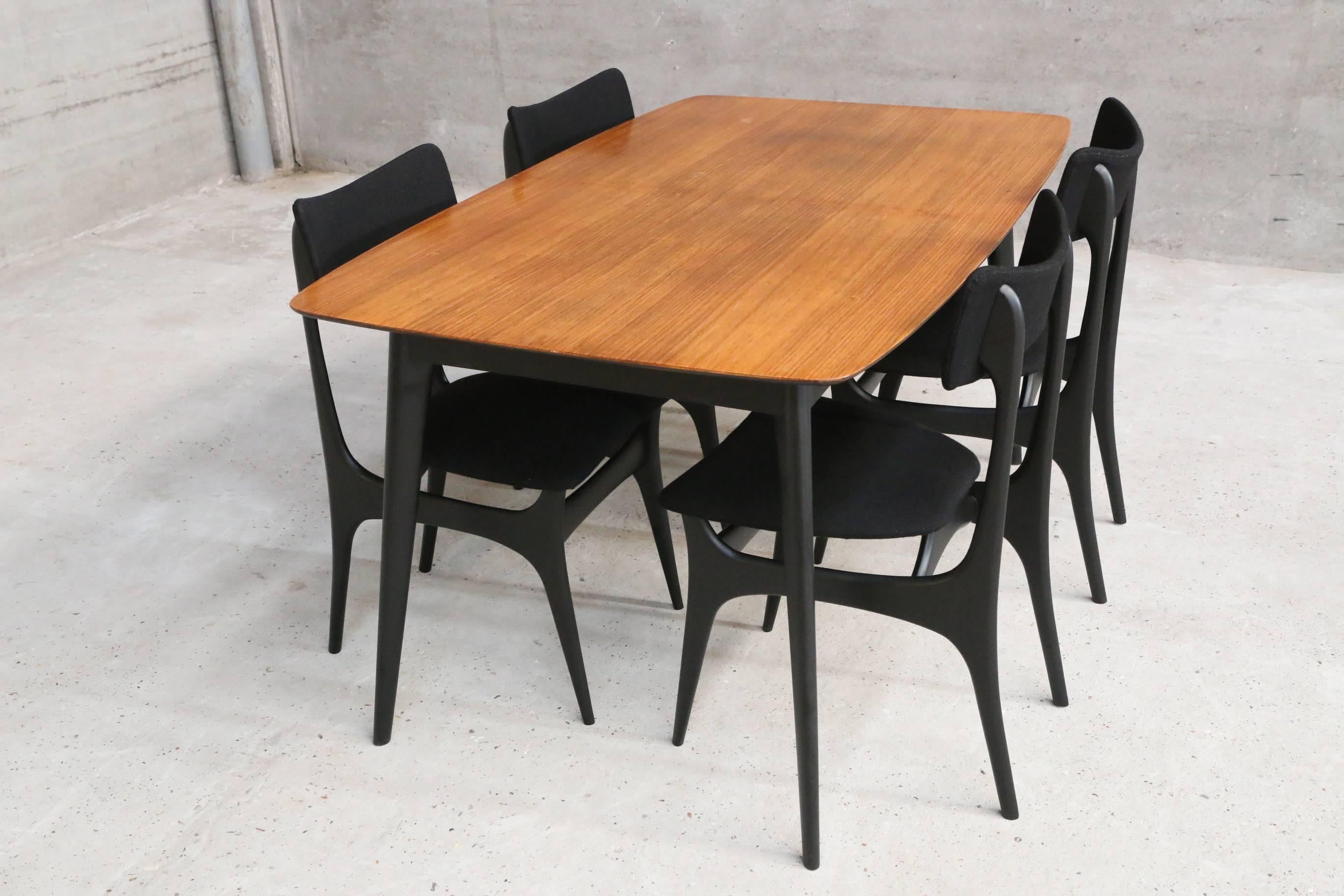 20th Century Modernist Dining Table, by Belgian Architect and Designer Alfred Hendrickx