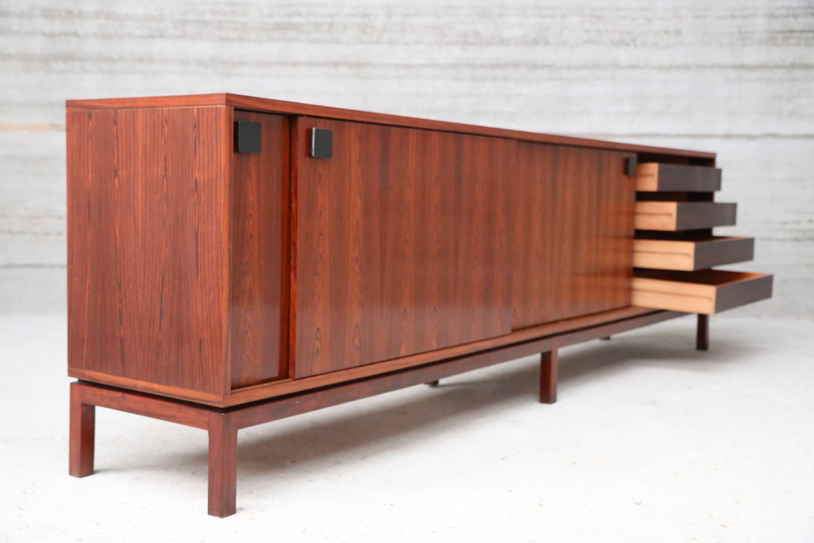 Mid-Century Modern Extra Large Rosewood Sideboard by Alfred Hendrickxs for Belform, Belgium, 1960s