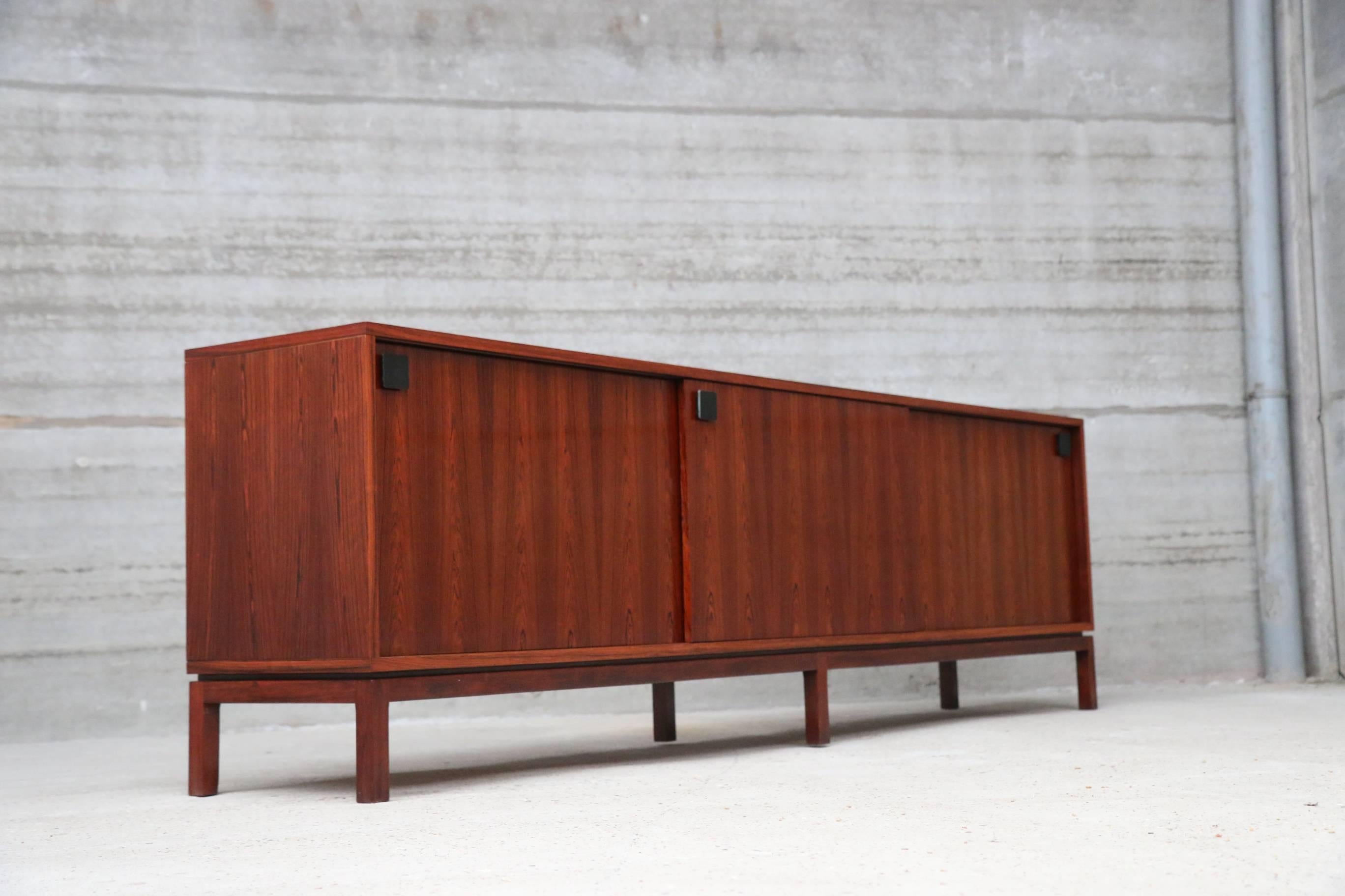 Extra Large Rosewood Sideboard by Alfred Hendrickxs for Belform, Belgium, 1960s In Good Condition In Ostend, BE