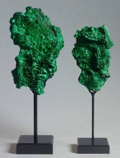 Unusual and Lovely Fibrous Malachite Crystals