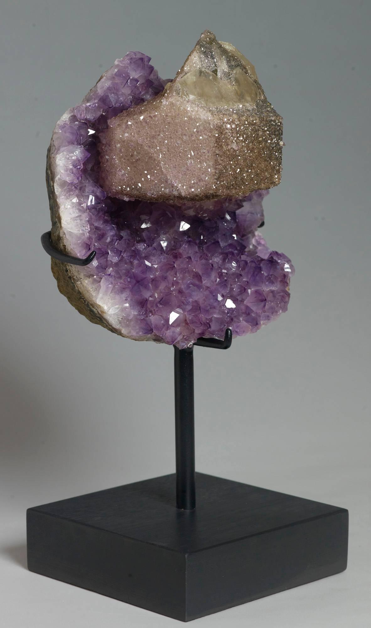 Uruguayan Calcite and Amethyst Crystals For Sale
